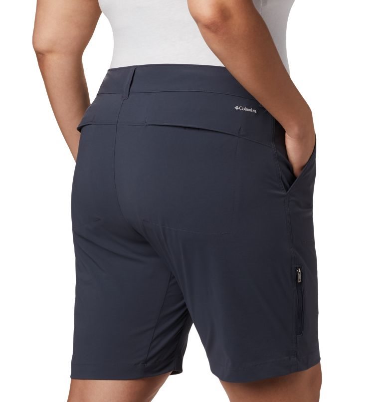 Women's Columbia Saturday Trail Long Shorts Navy | Plus Size CA-B130A